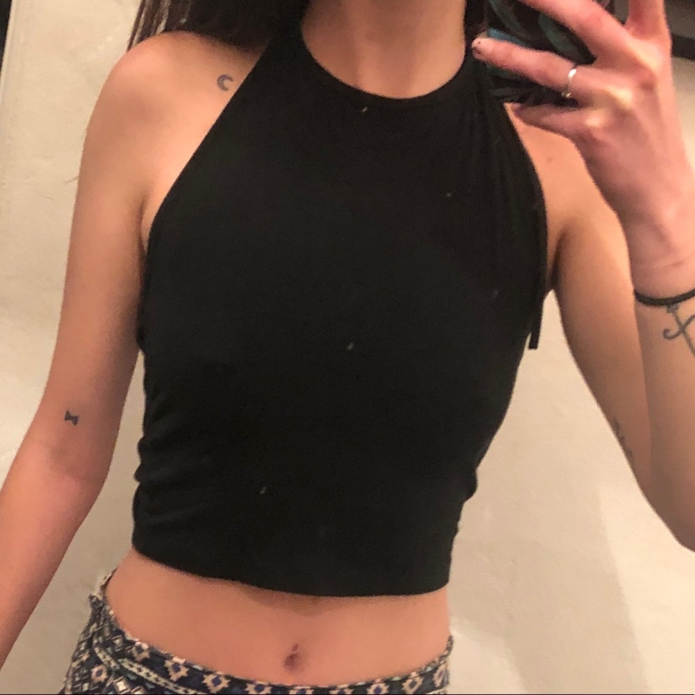 Brandy Melville Black Halter Top